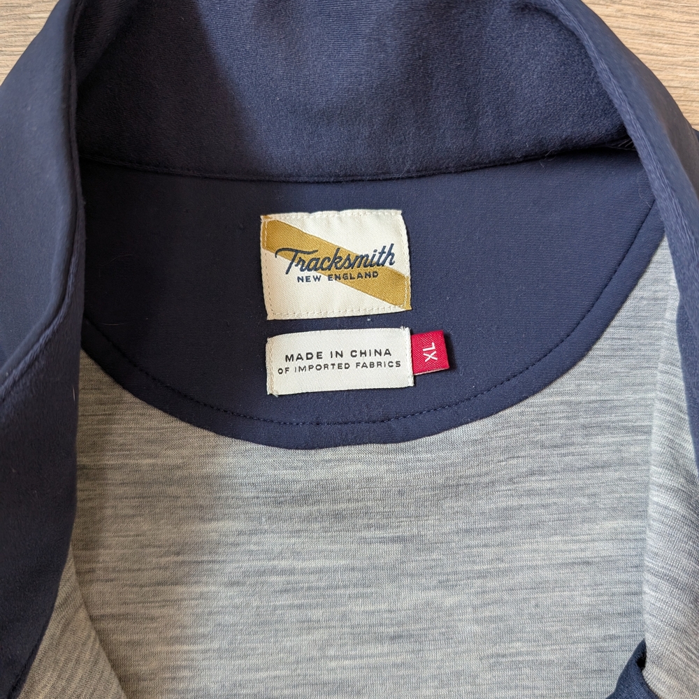 Tracksmith X-Large Nor'Easter Navy Jacket - Picture 4 of 7